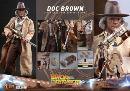 Zurück in die Zukunft III Movie Masterpiece Actionfigur 1/6 Doc Brown 32 cm – Bild 26