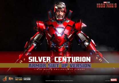 Iron Man 3 Movie Masterpiece Actionfigur 1/6 Silver Centurion (Armor Suit Up Version) 32 cm – Bild 2