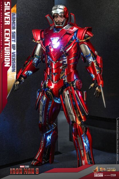 Iron Man 3 Movie Masterpiece Actionfigur 1/6 Silver Centurion (Armor Suit Up Version) 32 cm – Bild 3
