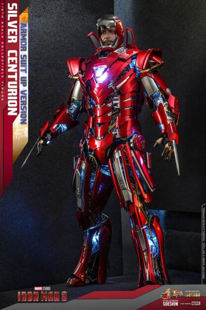 Iron Man 3 Movie Masterpiece Actionfigur 1/6 Silver Centurion (Armor Suit Up Version) 32 cm – Bild 4