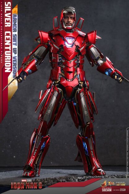 Iron Man 3 Movie Masterpiece Actionfigur 1/6 Silver Centurion (Armor Suit Up Version) 32 cm – Bild 5