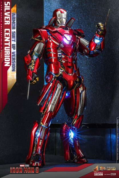 Iron Man 3 Movie Masterpiece Actionfigur 1/6 Silver Centurion (Armor Suit Up Version) 32 cm – Bild 6