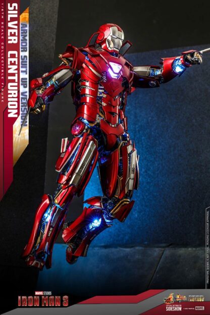 Iron Man 3 Movie Masterpiece Actionfigur 1/6 Silver Centurion (Armor Suit Up Version) 32 cm – Bild 7