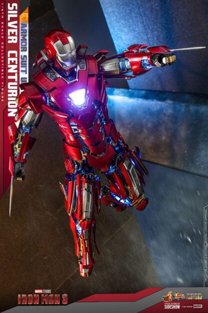 Iron Man 3 Movie Masterpiece Actionfigur 1/6 Silver Centurion (Armor Suit Up Version) 32 cm – Bild 8