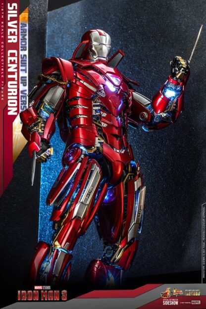 Iron Man 3 Movie Masterpiece Actionfigur 1/6 Silver Centurion (Armor Suit Up Version) 32 cm – Bild 9