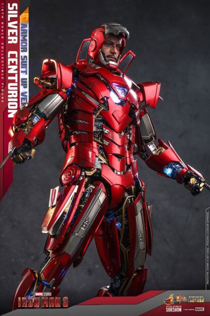 Iron Man 3 Movie Masterpiece Actionfigur 1/6 Silver Centurion (Armor Suit Up Version) 32 cm – Bild 10