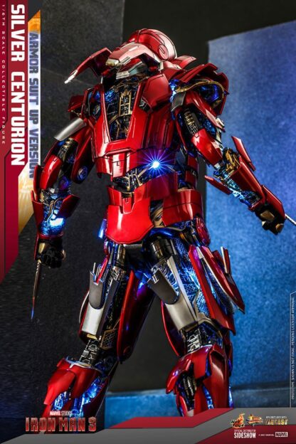 Iron Man 3 Movie Masterpiece Actionfigur 1/6 Silver Centurion (Armor Suit Up Version) 32 cm – Bild 12
