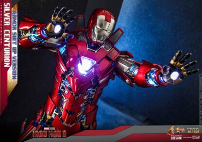 Iron Man 3 Movie Masterpiece Actionfigur 1/6 Silver Centurion (Armor Suit Up Version) 32 cm – Bild 14