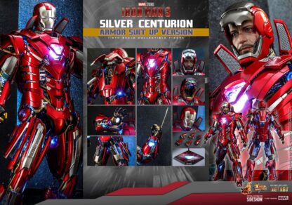 Iron Man 3 Movie Masterpiece Actionfigur 1/6 Silver Centurion (Armor Suit Up Version) 32 cm – Bild 16