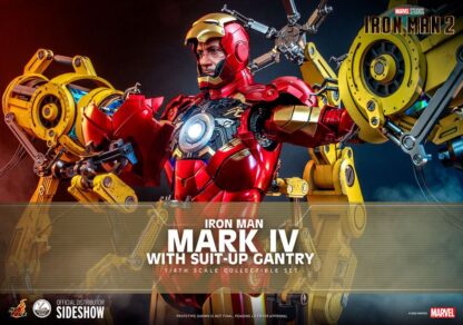 Iron Man 2 Actionfigur 1/4 Iron Man Mark IV mit Suit-Up Gantry 49 cm – Bild 2