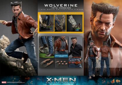 X-Men Zukunft ist Vergangenheit Movie Masterpiece Actionfigur 1/6 Wolverine (1973 Version) Deluxe Version 30 cm – Bild 18