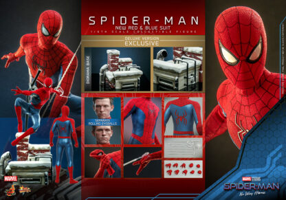 Spider-Man: No Way Home Movie Masterpiece Actionfigur 1/6 Spider-Man (New Red and Blue Suit) (Deluxe Version) 28 cm – Bild 19