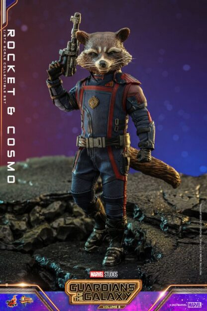 Guardians of the Galaxy Vol. 3 Movie Masterpiece Actionfiguren 1/6 Rocket & Cosmo 16 cm – Bild 4