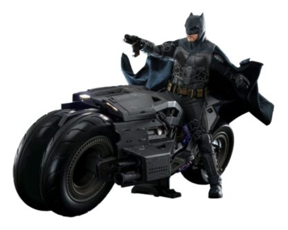 The Flash Movie Masterpiece Actionfigur mit Fahrzeug 1/6 Batman & Batcycle Set 30 cm