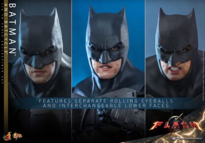 The Flash Movie Masterpiece Actionfigur mit Fahrzeug 1/6 Batman & Batcycle Set 30 cm – Bild 16