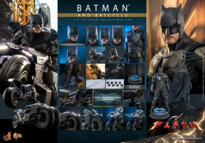 The Flash Movie Masterpiece Actionfigur mit Fahrzeug 1/6 Batman & Batcycle Set 30 cm – Bild 24