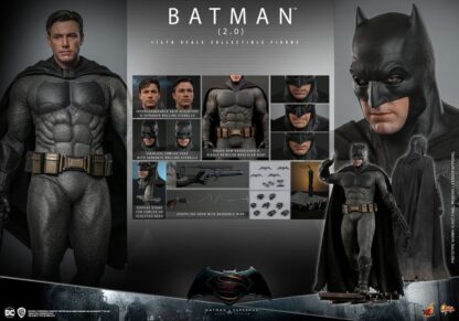 Batman v Superman: Dawn of Justice Movie Masterpiece Actionfigur 1/6 Batman 2.0 32 cm – Bild 20