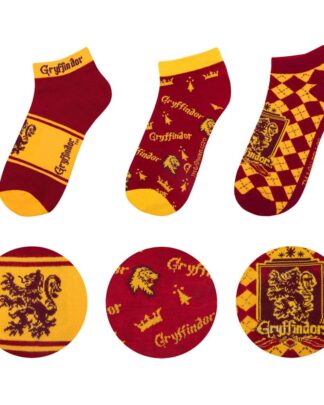 Harry Potter Knöchelsocken 3er-Pack Gryffindor