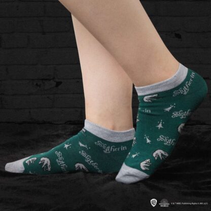 Harry Potter Knöchelsocken 3er-Pack Slytherin – Bild 4