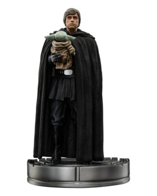 Star Wars The Mandalorian Art Scale Statue 1/10 Luke Skywalker und Grogu 21 cm
