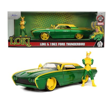 Marvel Diecast Modell 1/24 Ford Thunderbird Loki – Bild 2