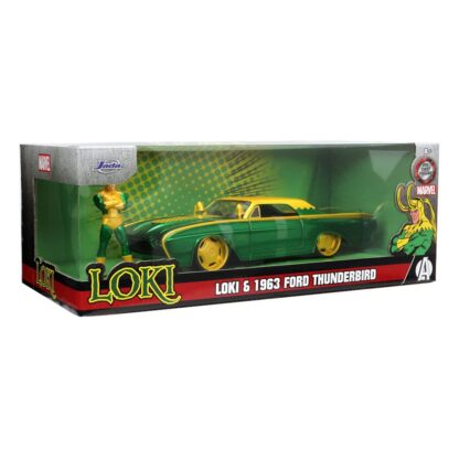 Marvel Diecast Modell 1/24 Ford Thunderbird Loki – Bild 3