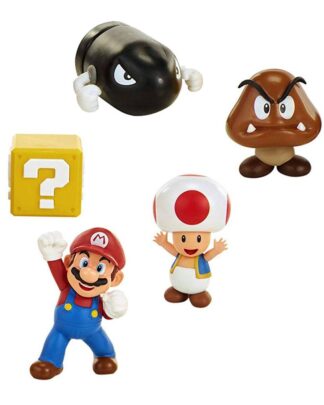 World of Nintendo Minifiguren 5er-Pack New Super Mario Bros. U Eichenhain 6 cm