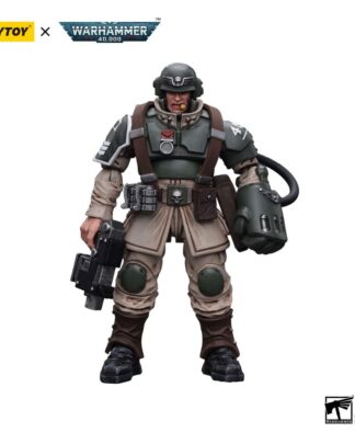 Warhammer 40k Actionfigur 1/18 Astra Militarum Cadian Command Squad Veteran Sergeant with Power Fist 12 cm