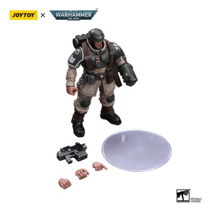 Warhammer 40k Actionfigur 1/18 Astra Militarum Cadian Command Squad Veteran Sergeant with Power Fist 12 cm – Bild 6