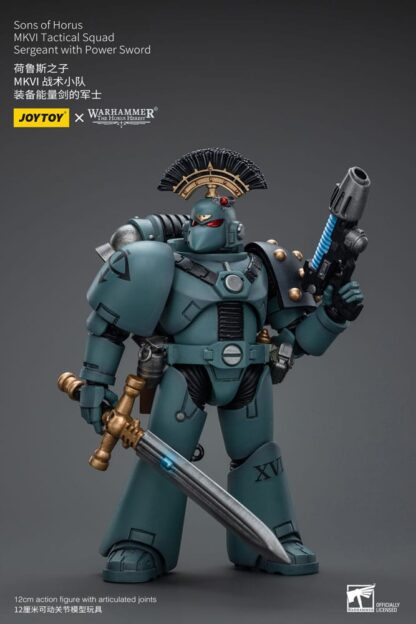 Warhammer The Horus Heresy Actionfigur 1/18 Sons of Horus MKVI Tactical Squad Sergeant with Power Sword 12 cm – Bild 2