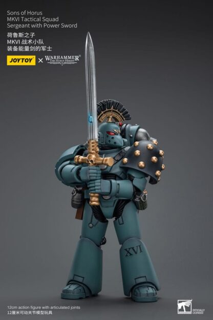 Warhammer The Horus Heresy Actionfigur 1/18 Sons of Horus MKVI Tactical Squad Sergeant with Power Sword 12 cm – Bild 4