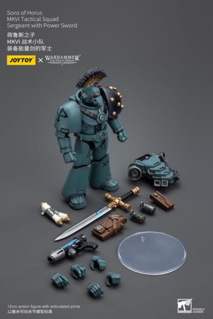 Warhammer The Horus Heresy Actionfigur 1/18 Sons of Horus MKVI Tactical Squad Sergeant with Power Sword 12 cm – Bild 9