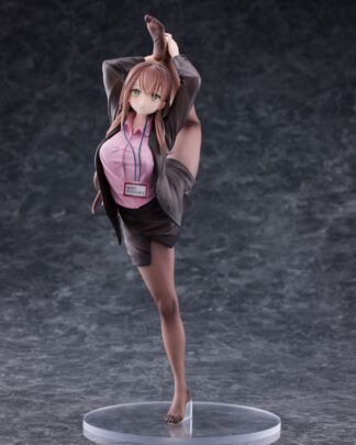 Original Character PVC Statue 1/6 OL-chan Who Doesn't Want to Go to Work Pink Ver. 26 cm