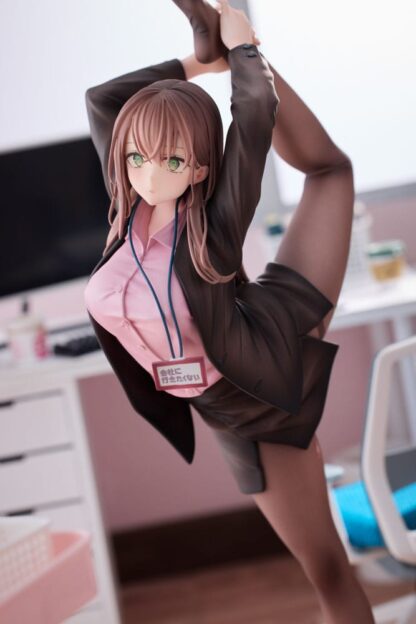 Original Character PVC Statue 1/6 OL-chan Who Doesn't Want to Go to Work Pink Ver. 26 cm – Bild 3