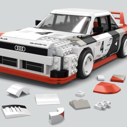 Hot Wheels MEGA Bauset 1/15 Audi 90 Quattro IMSA GTO 29 cm – Bild 4