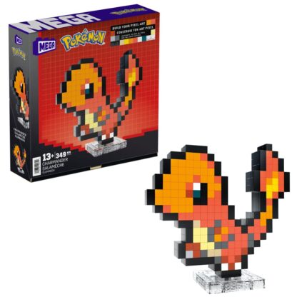 Pokémon MEGA Bauset Glumanda Pixel Art – Bild 2