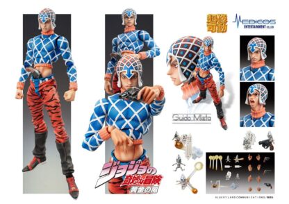 JoJo's Bizarre Adventure Part 5 Statue Legend PVC Statue Chozokado Guido Mista & S P (re-run) 15 cm – Bild 7
