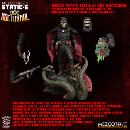 Original Character Static-6 PVC Statue 1/6 Rumble Society - Doc Nocturnal 38 cm – Bild 2