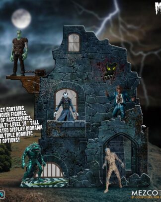 Mezco's Monsters 5 Points Actionfiguren Tower of Fear Deluxe Box Set 9 cm