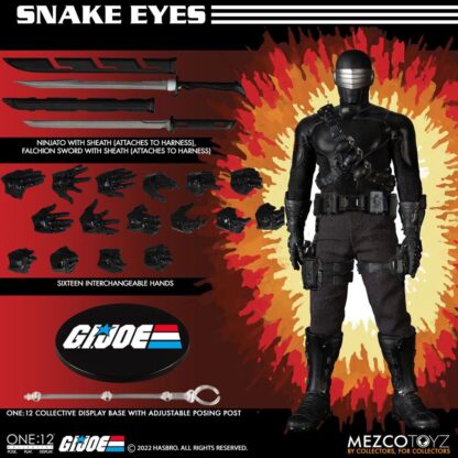 G.I. Joe Actionfigur mit Leuchtfunktion 1/12 Snake Eyes Deluxe Edition 17 cm – Bild 16
