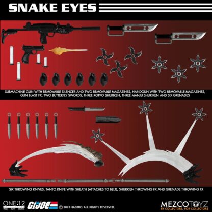G.I. Joe Actionfigur mit Leuchtfunktion 1/12 Snake Eyes Deluxe Edition 17 cm – Bild 18