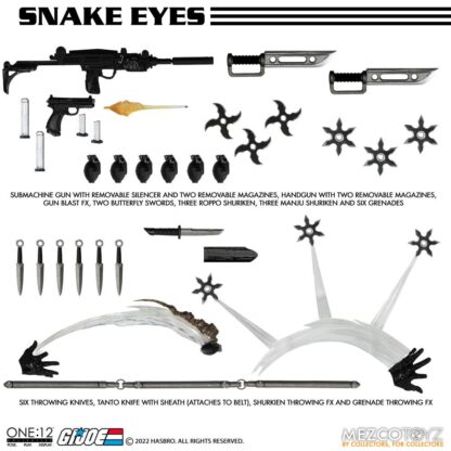 G.I. Joe Actionfigur mit Leuchtfunktion 1/12 Snake Eyes Deluxe Edition 17 cm – Bild 19