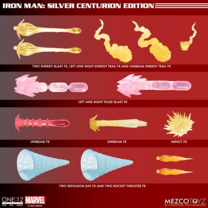 Marvel Actionfigur 1/12 Iron Man (Silver Centurion Edition) 16 cm – Bild 12