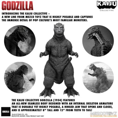 Godzilla (1954) Kaiju Collective Actionfigur Godzilla - Black & White Edition 20 cm – Bild 16