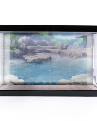 Azur Lane Acryl Display Case mit Beleuchtung für Figur Kashino Hot Springs Relaxation