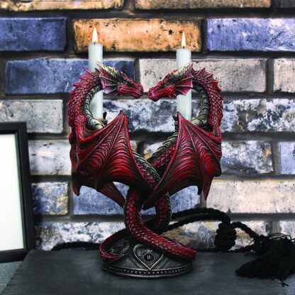 Anne Stokes Kerzenständer Dragon Heart Valentine's Edition 23 cm – Bild 2