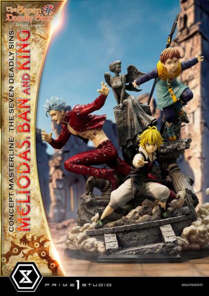 Seven Deadly Sins Concept Masterline Series Statue Meliodas, Ban and King 55 cm – Bild 2