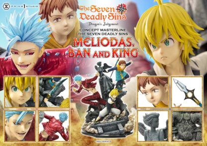 Seven Deadly Sins Concept Masterline Series Statue Meliodas, Ban and King 55 cm – Bild 5