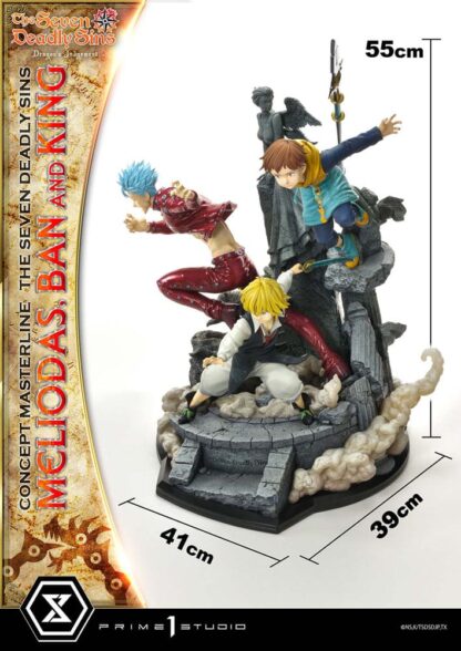 Seven Deadly Sins Concept Masterline Series Statue Meliodas, Ban and King 55 cm – Bild 24