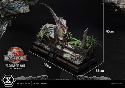 Jurassic Park III Legacy Museum Collection Statue 1/6 Velociraptor Male 40 cm – Bild 20